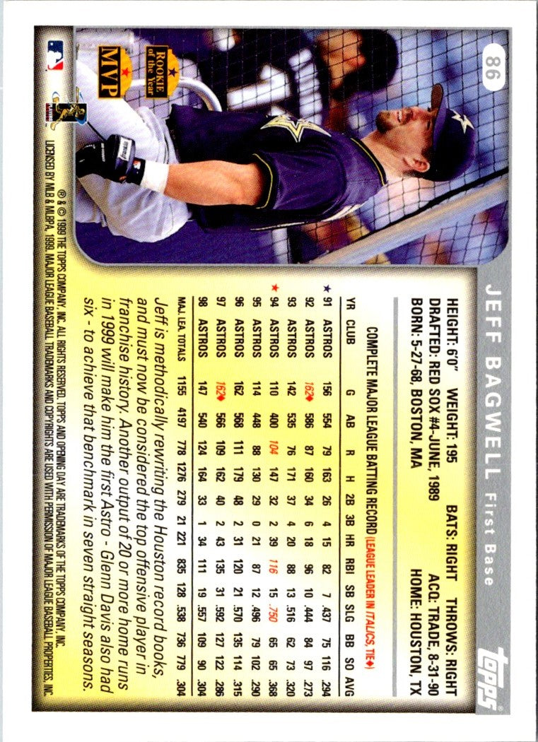 1999 Topps Opening Day Jeff Bagwell