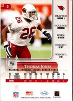 2002 Leaf Rookies & Stars Thomas Jones #3
