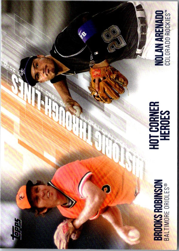 2019 Topps Historic Through-Lines Nolan Arenado/Brooks Robinson #HTL-8