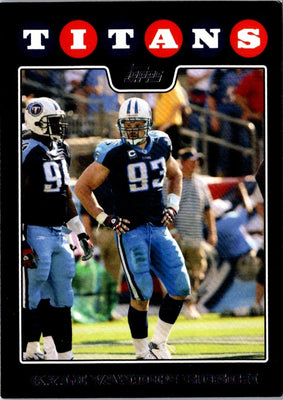 2008 Topps Tennessee Titans Kyle Vanden Bosch #TEN5