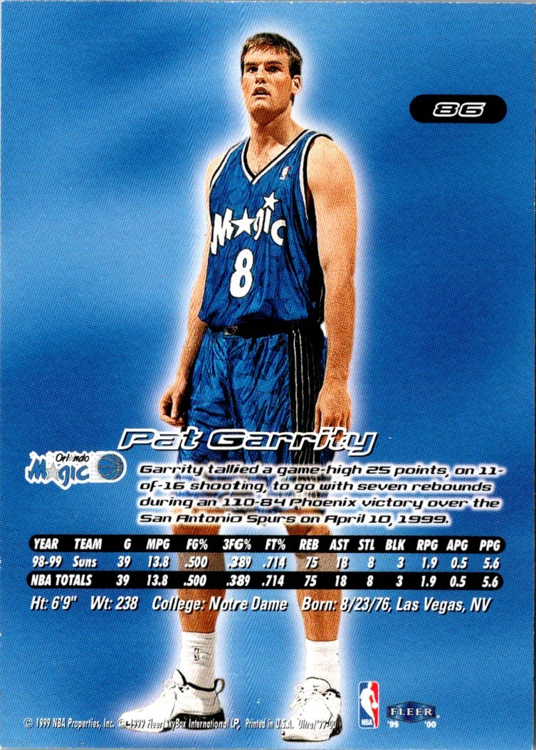 1999 Ultra Pat Garrity