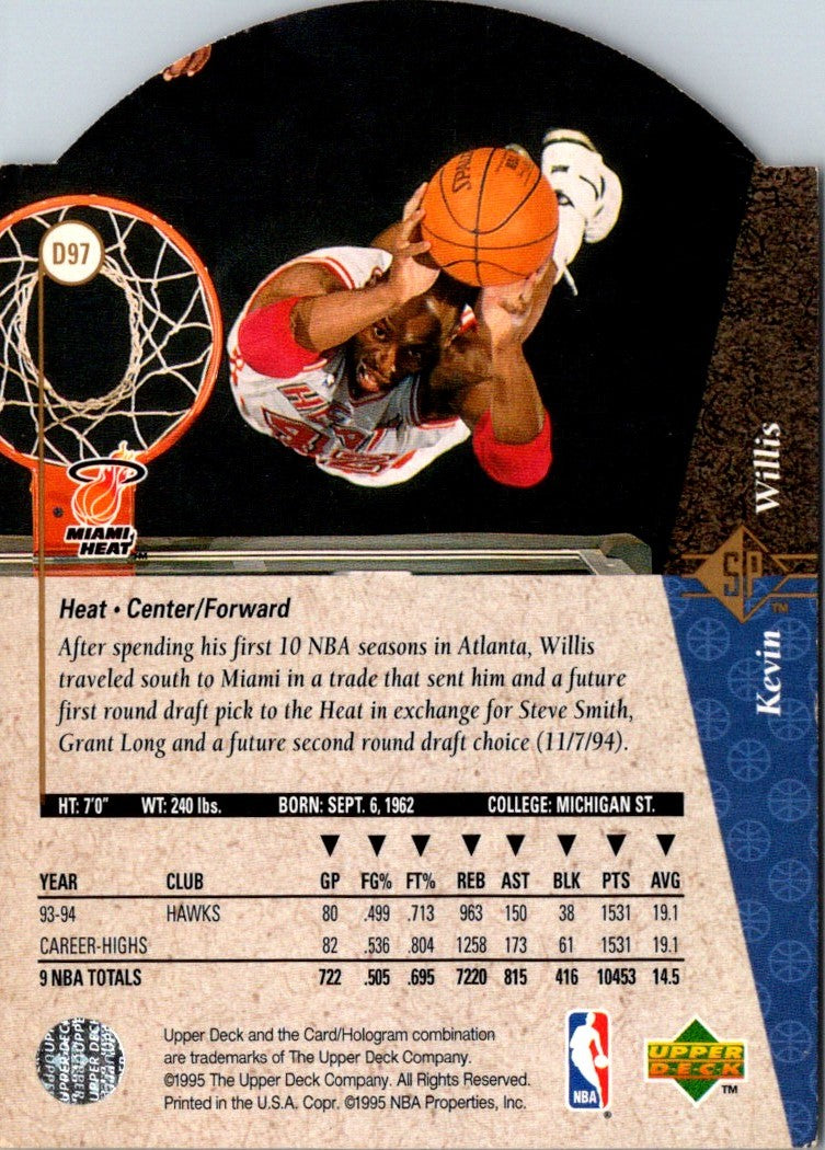 1994 SP Die Cuts Kevin Willis