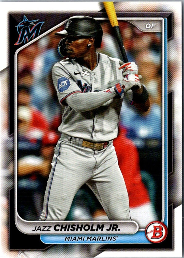 2024 Bowman Green Pattern Jazz Chisholm Jr. #95