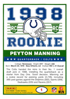 2014 Score '89 Quarterbacks Peyton Manning #1