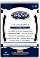 2021 Panini Chronicles Certified Trevor Story