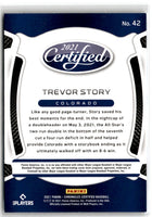 2021 Panini Chronicles Certified Trevor Story #42