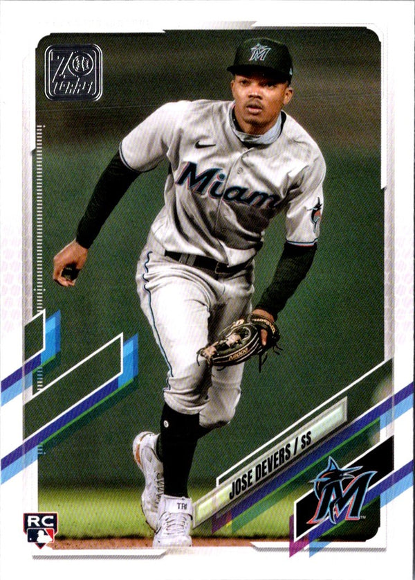 2021 Topps Update Jose Devers #US94 Rookie