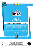 2021 Donruss Rated Rookies Keon Johnson #242