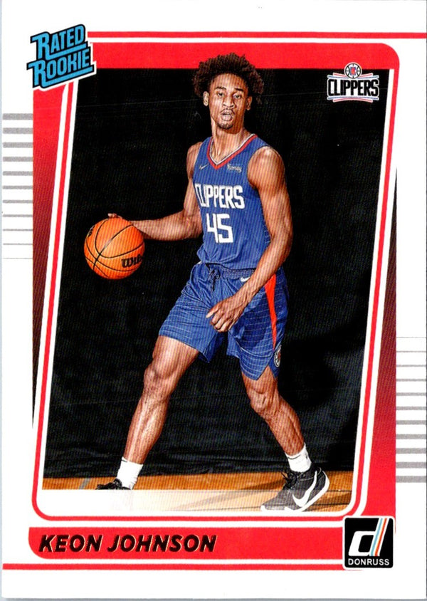 2021 Donruss Rated Rookies Keon Johnson #242