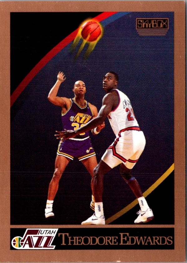 1990 SkyBox Theodore Edwards #277 Rookie