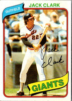 1980 Topps Jack Clark #167
