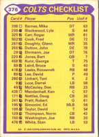 1979 Topps Joe Washington/Roger Carr/Norm Thompson/John Dutton #376