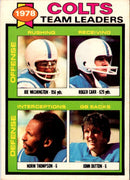 1979 Topps Joe Washington/Roger Carr/Norm Thompson/John Dutton