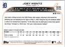 2022 Topps Joey Wentz