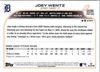 2022 Topps Joey Wentz #US295