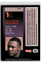 1992 Wild Card Stat Smashers Stripe Barry Sanders #P-1