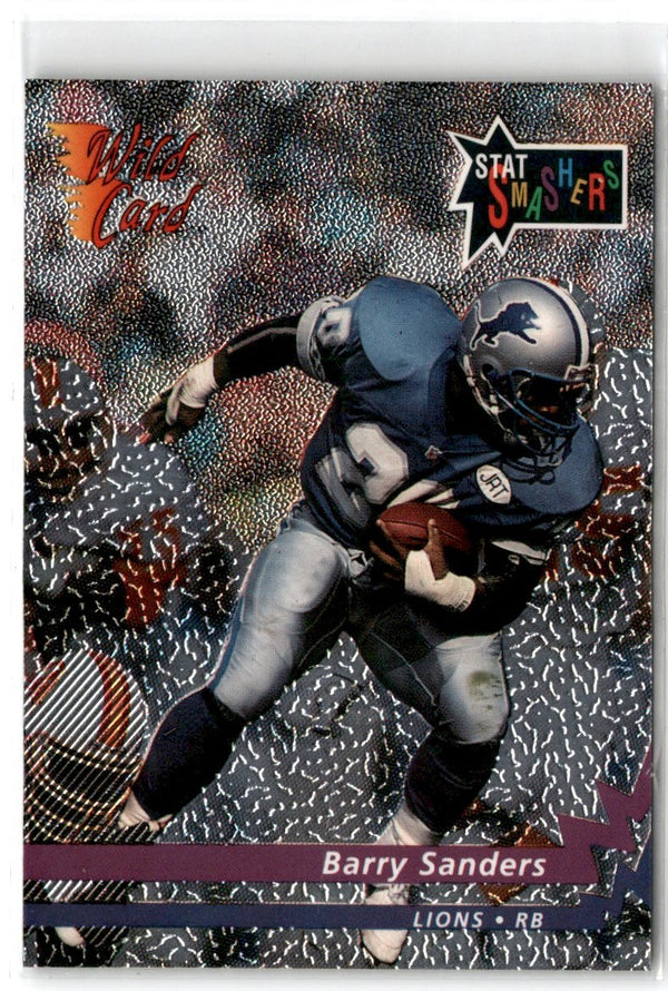 1992 Wild Card Stat Smashers Stripe Barry Sanders #P-1