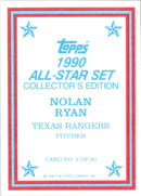 1990 Topps Glossy Send-Ins Nolan Ryan