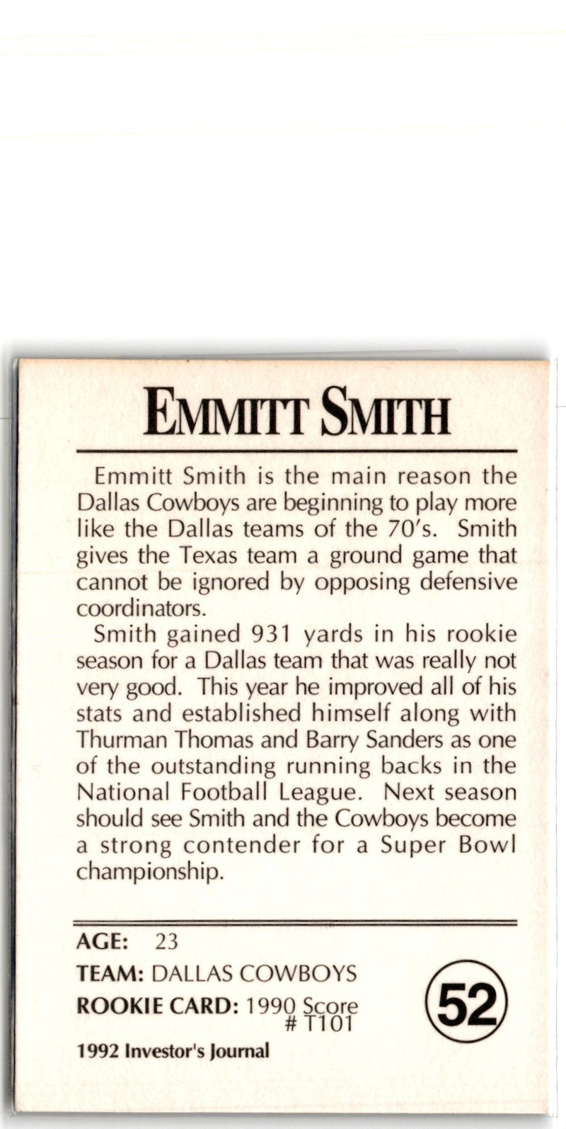 1992 Notre Dame Fighting Irish Nick Smith