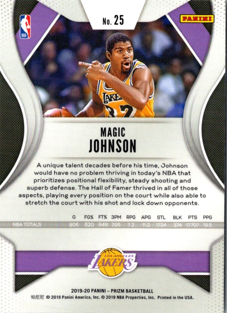 2019 Panini Prizm Prizms Blue Magic Johnson