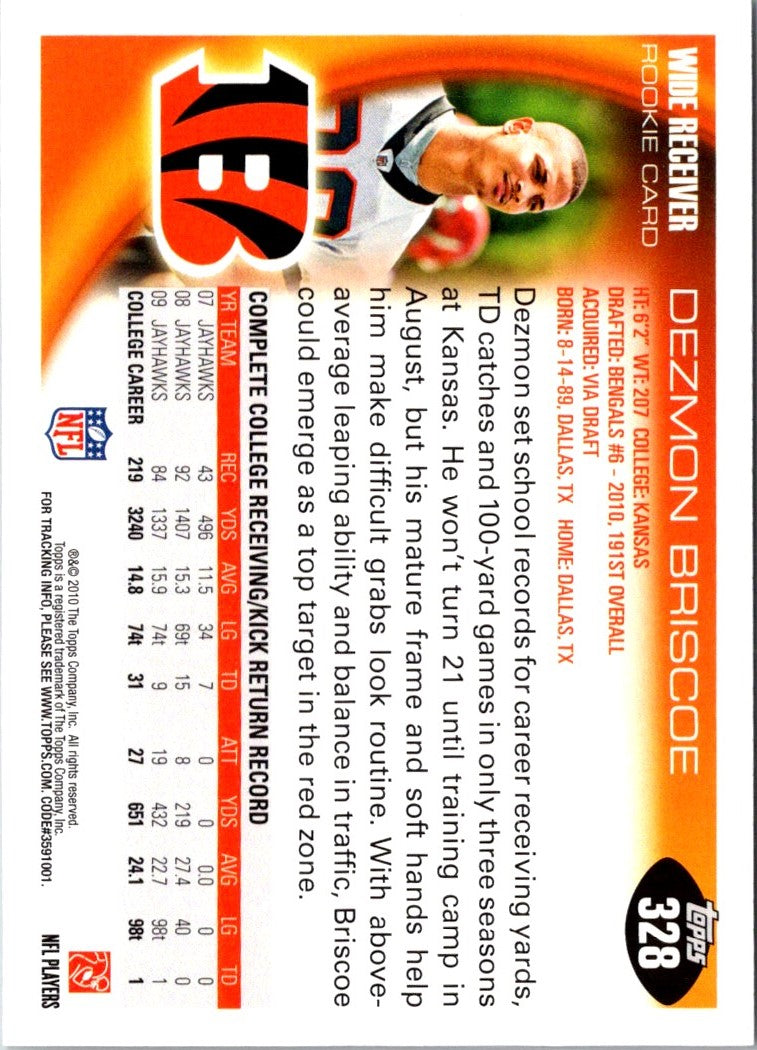 2010 Topps Dezmon Briscoe