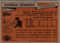 1981 Topps Herman Edwards #179