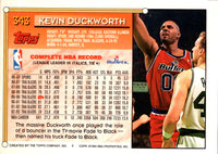 1993 Topps Kevin Duckworth #343