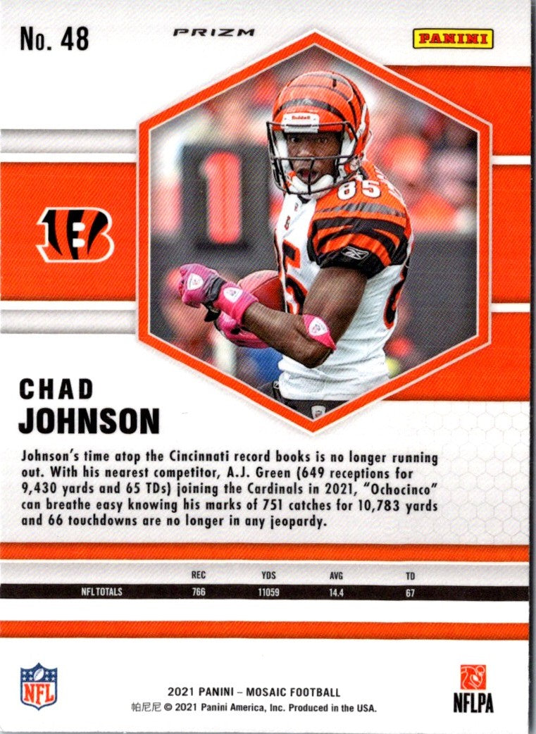 2021 Panini Mosaic Prizm Red Chad Johnson