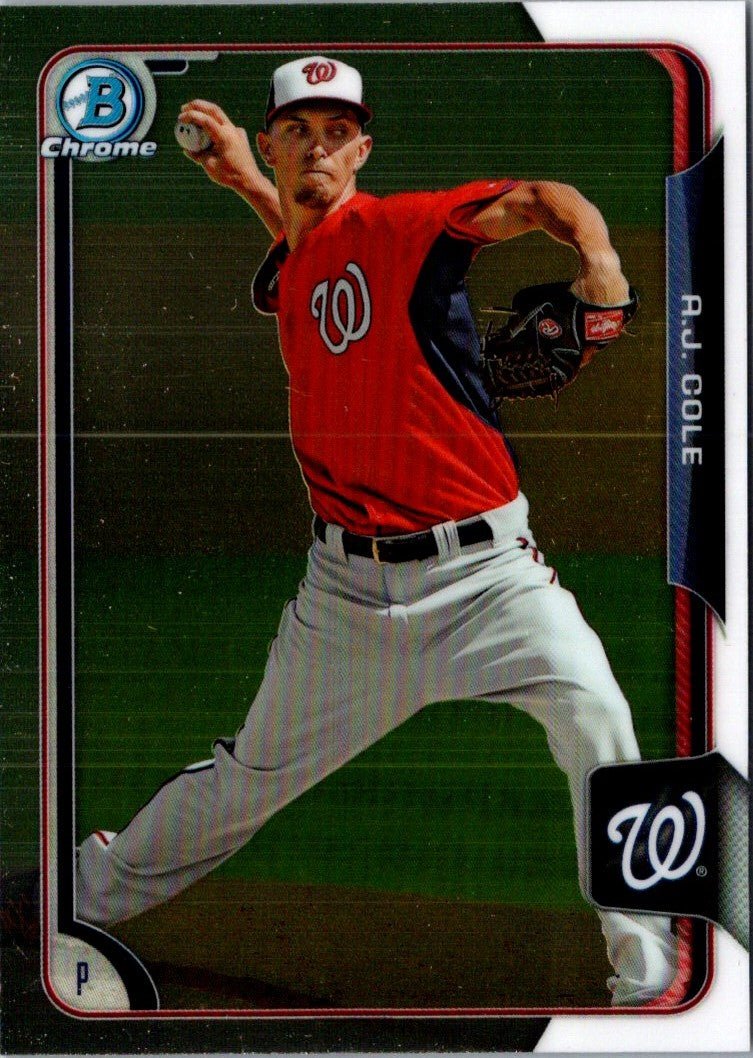 2015 Bowman Chrome Prospects A.J. Cole