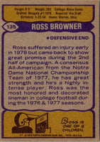 1979 Topps Ross Browner #135 Rookie