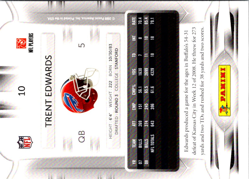 2009 Playoff Prestige Trent Edwards