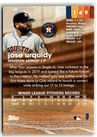 2020 Stadium Club Jose Urquidy #149 Rookie