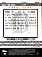 2009 Topps Ticket to Stardom Brandon Inge #82