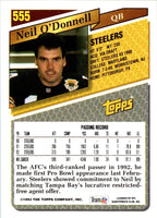 1993 Topps Neil O'Donnell #555