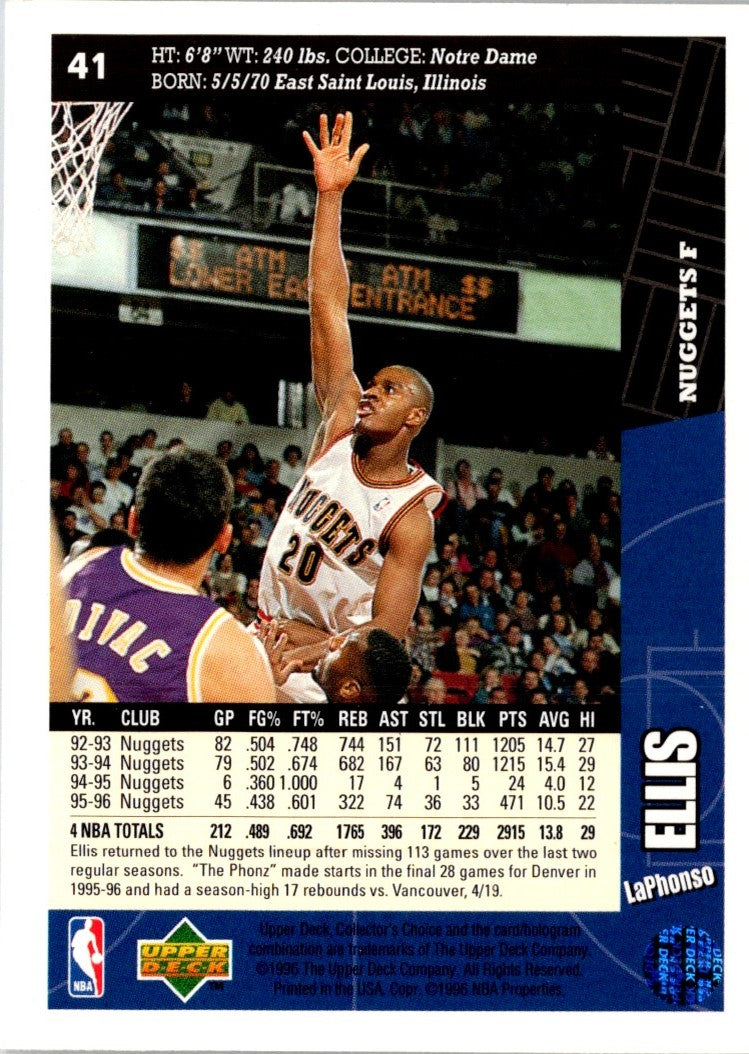 1996 Collector's Choice Spanish LaPhonso Ellis