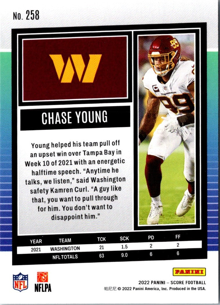 2022 Score Chase Young