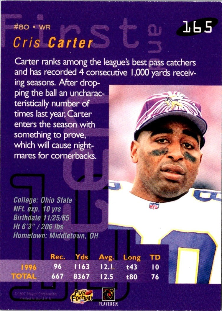 1997 Playoff First & Ten Cris Carter