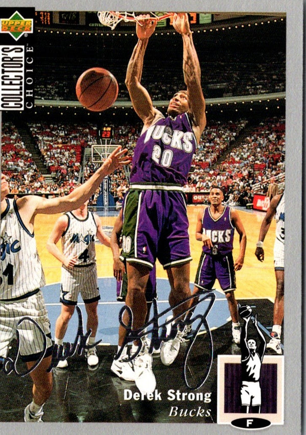 1994 Collector's Choice Silver Signatures Derek Strong #83