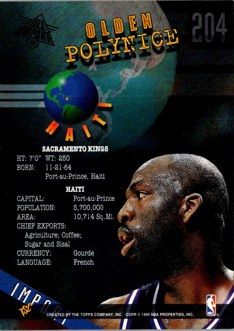 1994 Stadium Club 1st Day Issue Olden Polynice