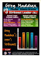 1995 Topps League Leaders Greg Maddux #LL24