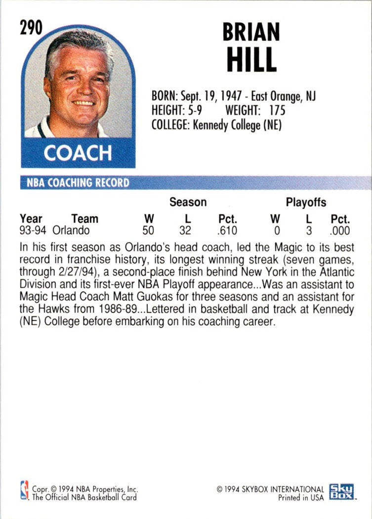 1994 Hoops Brian Hill