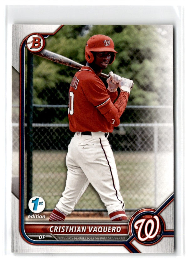 2022 Bowman Draft 1st Edition Cristhian Vaquero #BD-64