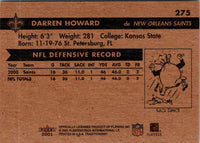 2001 Fleer Tradition Glossy Darren Howard #275
