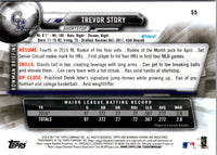 2017 Bowman Chrome Trevor Story #55