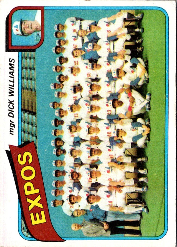 1980 Topps Montreal Expos - Dick Williams #479 NM-MT