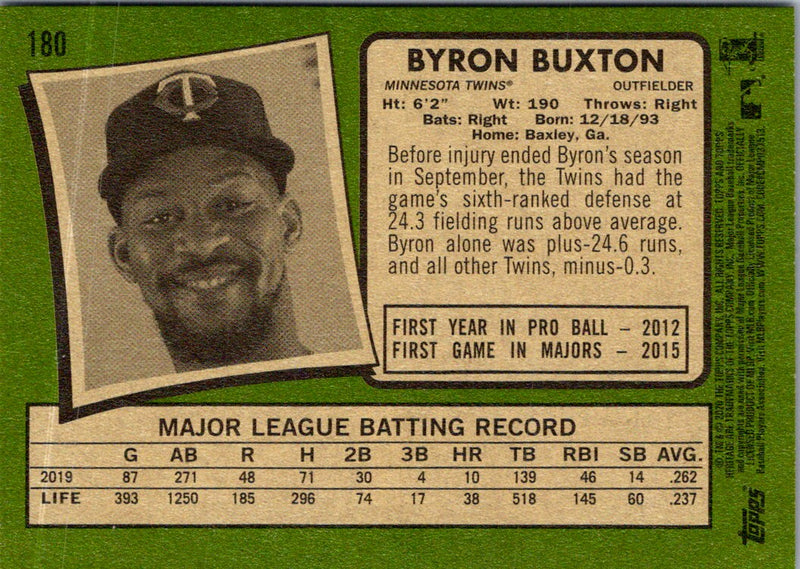 2020 Topps Heritage Byron Buxton