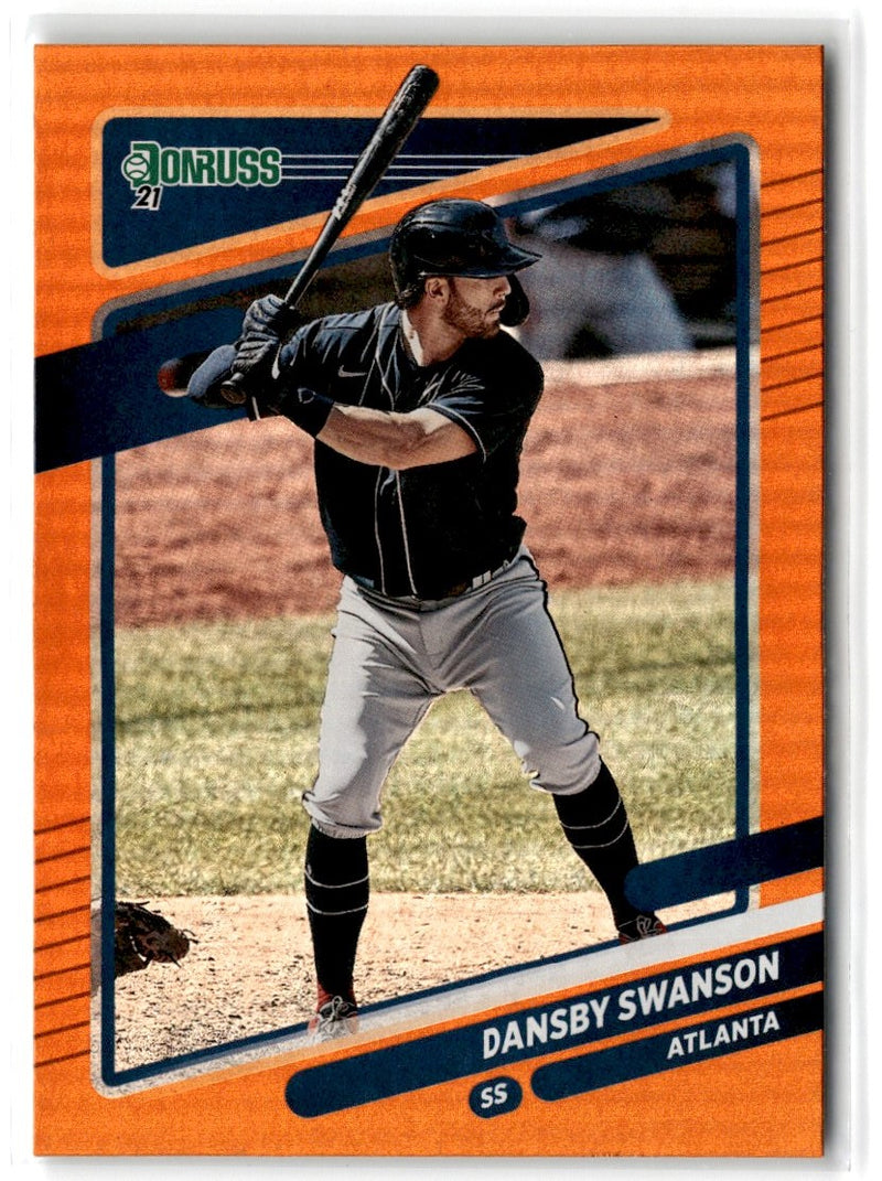 2021 Donruss Holo Orange Dansby Swanson