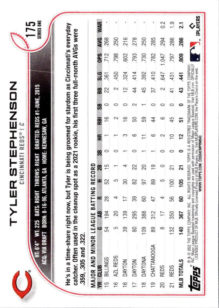 2022 Topps Tyler Stephenson