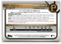 2022 Bowman 1st Edition Henry Davis #BPPF-148