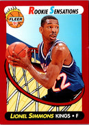 1991 Fleer Rookie Sensations Lionel Simmons